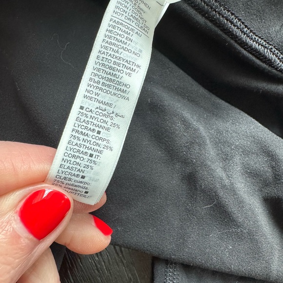 Athleta leggings black size large tall like new condition - Picture 2 of 4